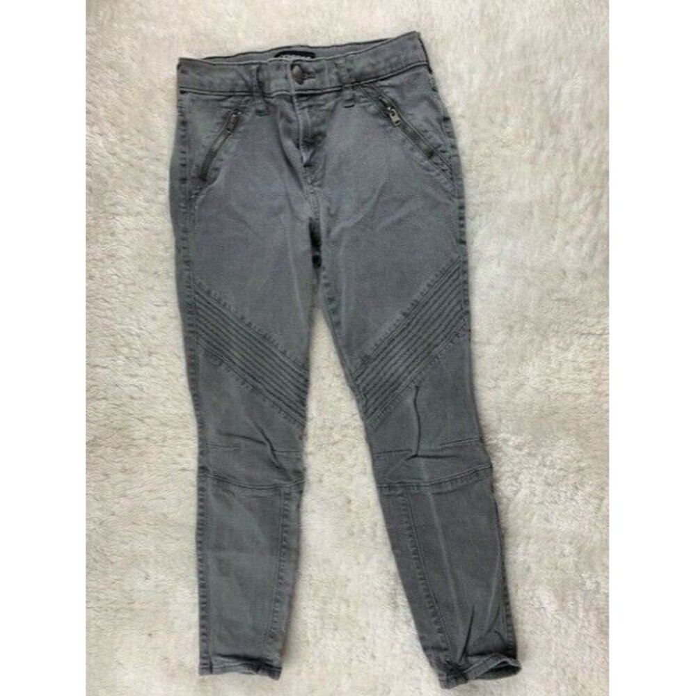 Express Size 0s Womens Jeans Gray Mid Rise Ankle Legging Stretch Skinny